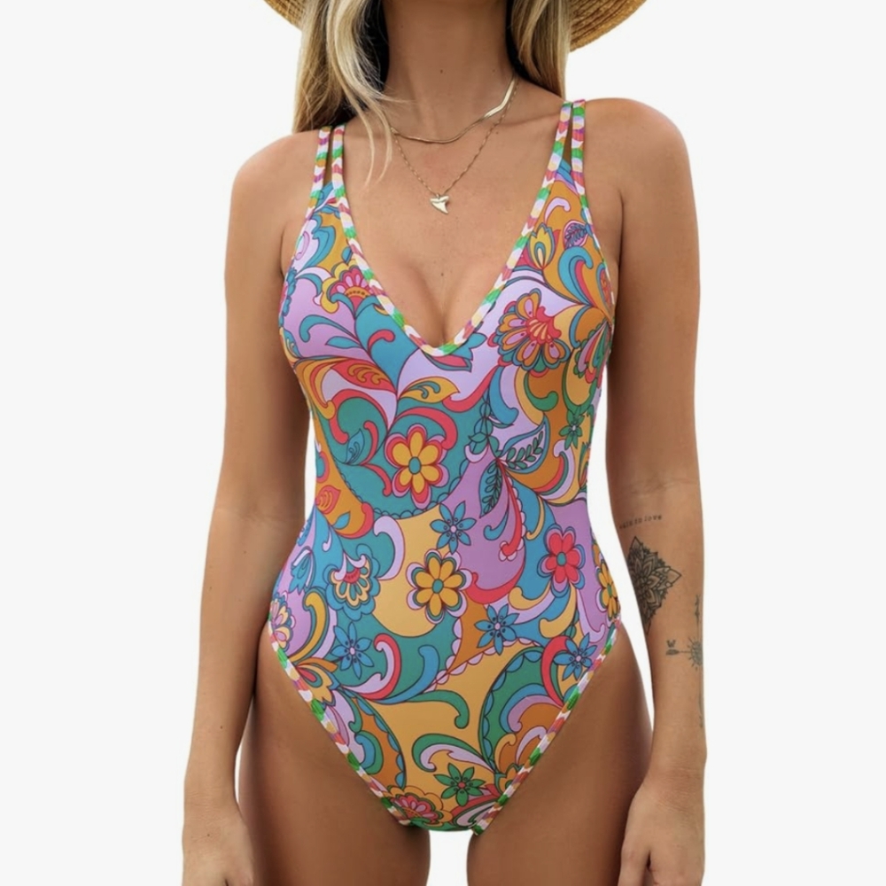 CUPSHE | boho double strap low back